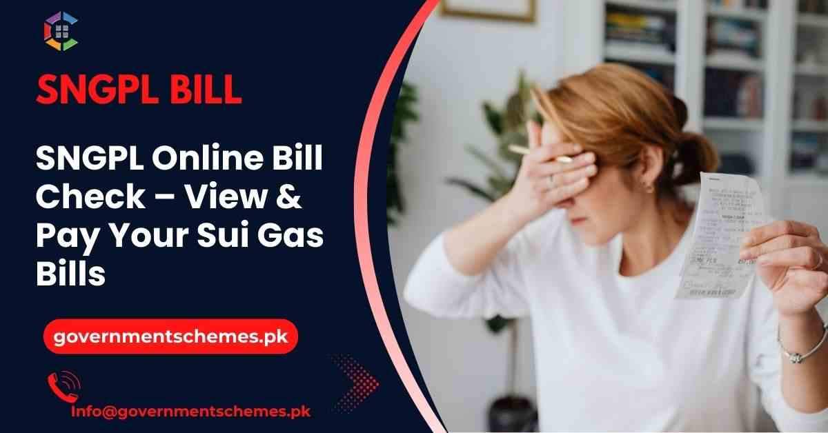 SNGPL-Online-Bill-Check-View-&-Pay