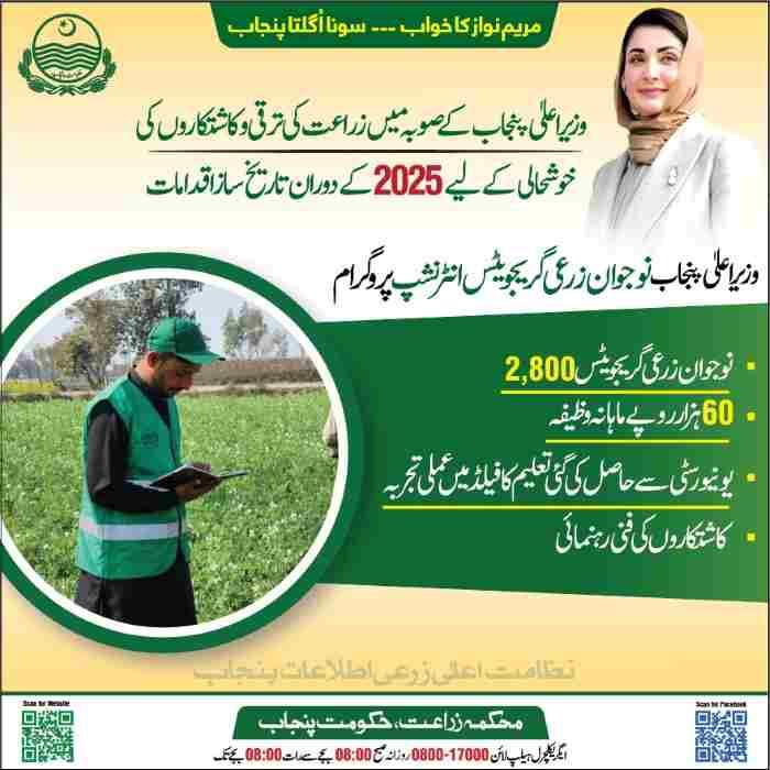 CM Punjab Agriculture Internship Program 2026 (60K/Month) 7 CM-Agriculture-Program