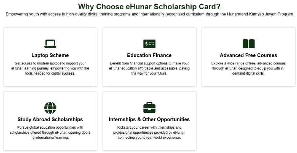 Student Scholarship Card Hunarmand 2026 | Official Portal 5 Hunarmand-Punjab-Scholarship-Card-Features