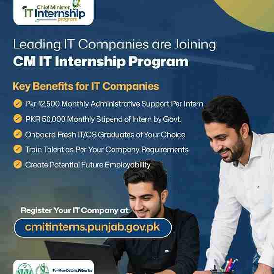 CM Punjab Internship Program 2026 Apply Online (Get PKR 70K) 3 CM-IT-Internship-Program
