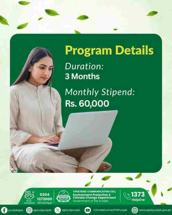 CM Punjab Climate Internship Program (PKR 60K Apply Online) 4 CM-Punjab-Climate-Internship-Program-PKR-60K