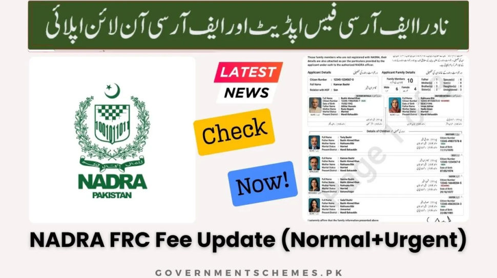 NADRA-FRC-Fee-Update
