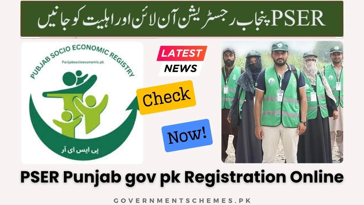 PSER Punjab Gov Pk Registration Online | Check Eligibility