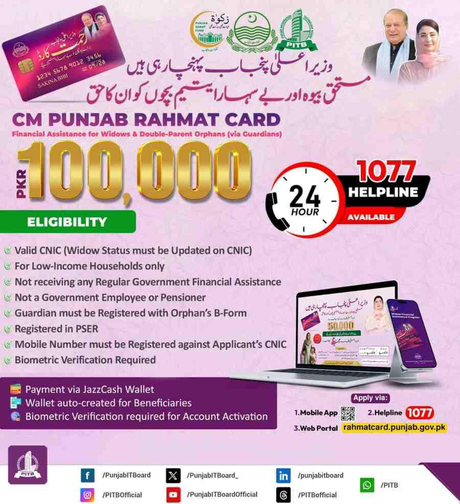 CM-Punjab-Rehmat-Card-For-Widow